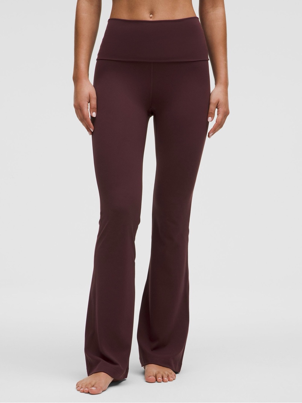 Lululemon Groove Nulu Foldover-Waist Flared Pant Goodnight Plum 6
